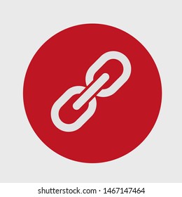 Chain, link icon vector. Link icon. Hyperlink chain symbol. Chain vector symbol. External Link icon isolated. Link Icon Flat Design