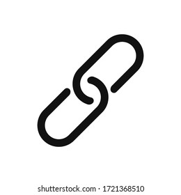 Chain Link Icon Vector. Hyperlink Sign