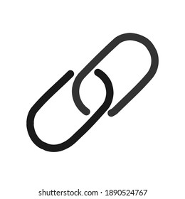 Chain link icon vector. Hyperlink sign