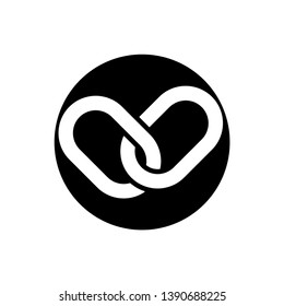 Chain Link Icon Vector Illustration - Vector