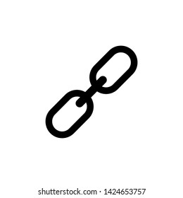 Chain link icon vector Illustration