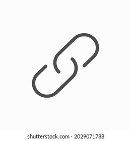 Cadena, icono Enlace. Ilustración vectorial.