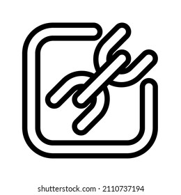 icono de enlace de cadena. Ilustración vectorial. Firma de enlace. 
