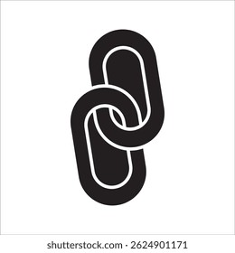 Icono de Enlace de cadena. Ilustración vectorial. Signo de Enlace. sobre fondo blanco