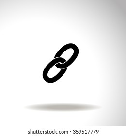 Chain link icon, vector illustration