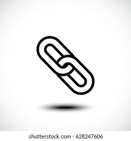 Chain link icon. Vector illustration