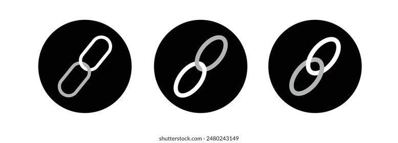 Chain, link icon vector. Link icon, internet URL symbol connect button. Link icon. Eps 10. 