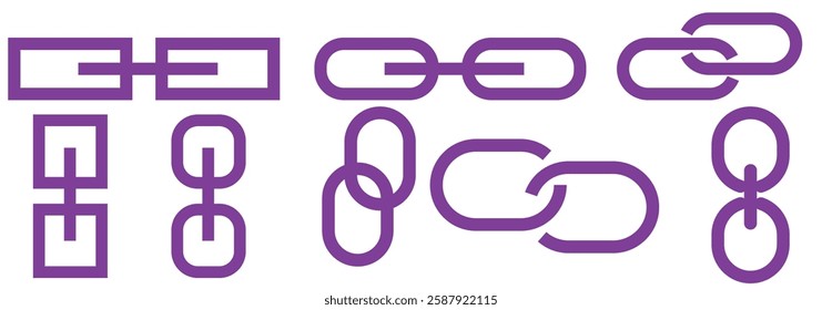 Chain, link icon vector. Link icon, internet url symbol connect button