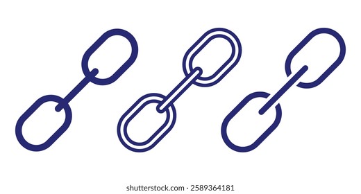 Chain, link icon vector. Link icon, internet URL symbol connect button. Chain icon vector isolated. Vector connection concept. Chain solid icon. Set of chain vector signs or symbols. Design eps 10
