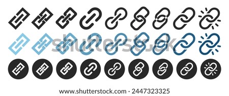 Chain, link icon vector. Link icon, internet url symbol connect button