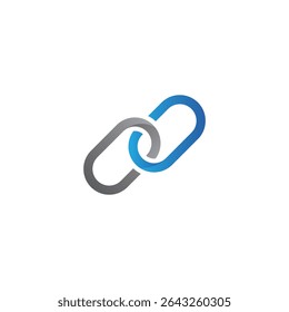 chain link icon vector logo template