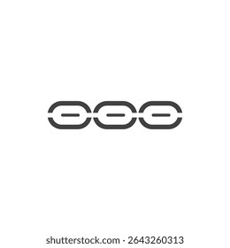 chain link icon vector logo template