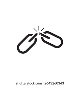chain link icon vector logo template
