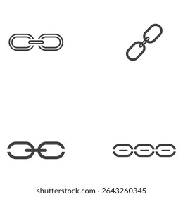 chain link icon vector logo template