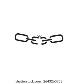 chain link icon vector logo template