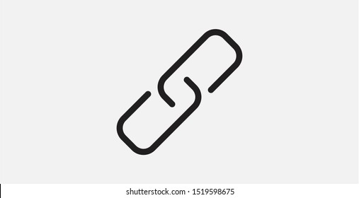 Chain, link icon vector. Chain icon. Simple element illustration. Chain symbol design template. Can be used for web and mobile UI.