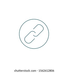 Chain, link icon vector. Stock Vector illustration isolated on background.
