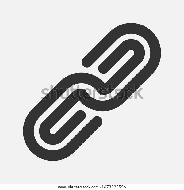 Chain Link Icon Vector Link Template Stock Vector (Royalty Free ...