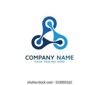 Chain Link Logo Design Template