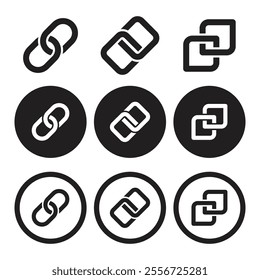 Chain Link Logo Vector Illustration