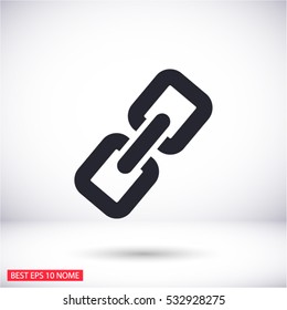 chain link metal icon vector