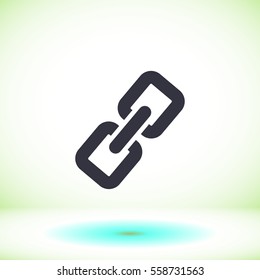 chain link metal icon vector