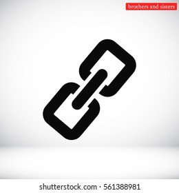 chain link metal icon vector