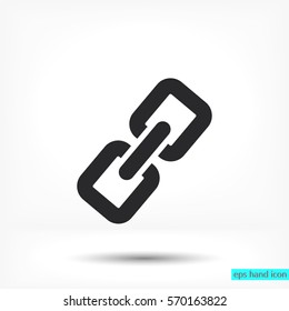 Chain Link Metal Icon Vector