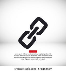 chain link metal icon vector