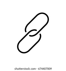 Chain link outline icon