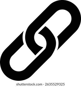 Chain link silhouette vector illustration desig