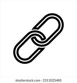 Chain link symbol. Link icon vector for web, computer and mobile app. Suitable for all devices, SEO, SMM, UX. Link single icon. Get link. - Shutterstock ID 2311025485