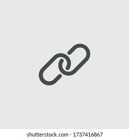 símbolo de la ilustración del icono del vector de enlace de cadena
