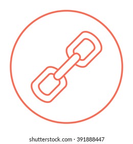 Chain links line icon.