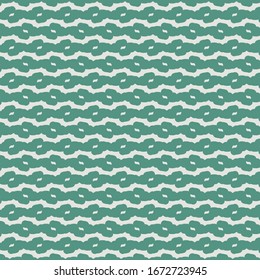 Chain links on horizontal rows. Decorative pattern in light gray and green.