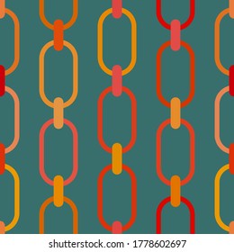 Chain links seamless pattern. Vector stock illustration eps10.
