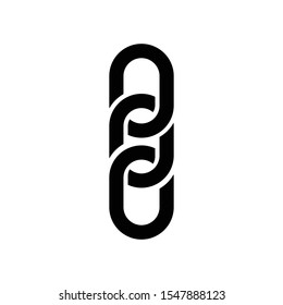 Chain links simple illustration vector