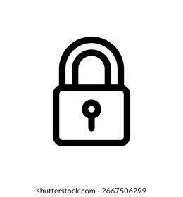 Vetor de projeto de segurança de trava de cadeia perfeito para proteção de trabalho pesado e gráficos de segurança industrial