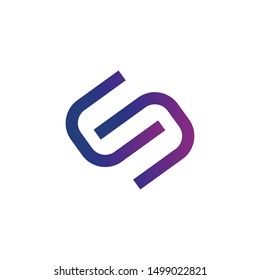 chain logo connection, icon vector illustration isolated on white background
