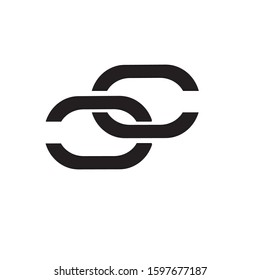 chain logo stock illustration design