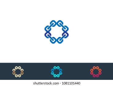 Chain Logo Template vector illustration design