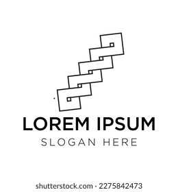 ilustración vectorial de logotipo de cadena aislada en fondo blanco