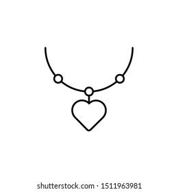 Chain love heart icon