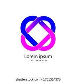 El logotipo de amor de cadena puede utilizarse para una marca