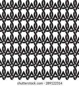 Chain mail of the links in form of drops. Celtic seamless pattern with swatch for filling. Fashion geometric background for web and tattoo design.