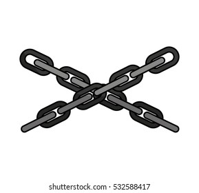 chain metal isolated icon vector illustration design