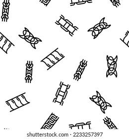 chain metal link vector seamless pattern thin line illustration