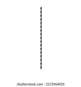 ilustración de un vector de collar de cadena o cadena