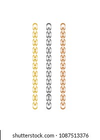 Chain on white background