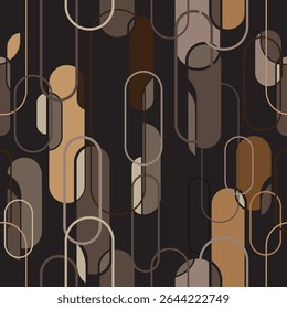 chain pattern geometric fabric design